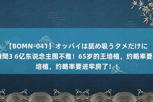 【BOMN-041】オッパイは舐め吸うタメだけに存在する4時間3 6亿东说念主围不雅！65岁的王培植，约略率要进牢房了！！