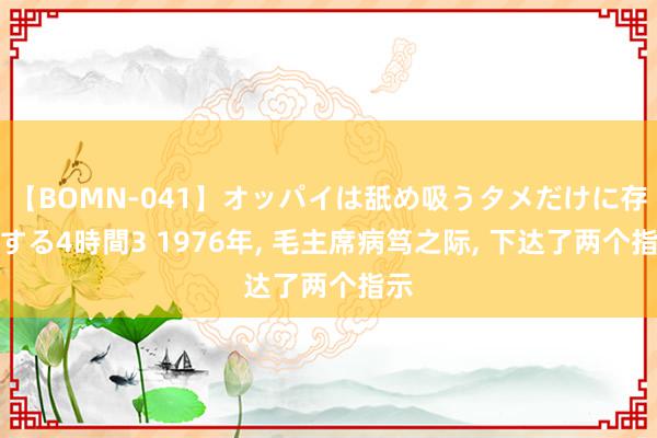 【BOMN-041】オッパイは舐め吸うタメだけに存在する4時間3 1976年, 毛主席病笃之际, 下达了两个指示