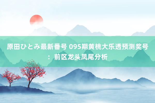 原田ひとみ最新番号 095期黄桃大乐透预测奖号：前区龙头凤尾分析