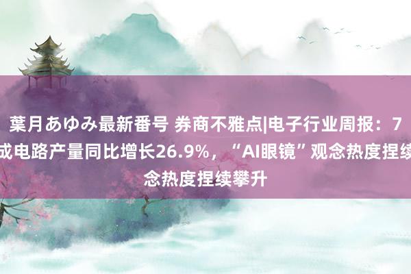 葉月あゆみ最新番号 券商不雅点|电子行业周报：7月集成电路产量同比增长26.9%，“AI眼镜”观念热度捏续攀升