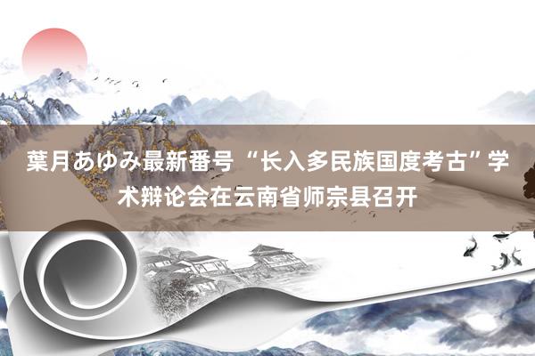 葉月あゆみ最新番号 “长入多民族国度考古”学术辩论会在云南省师宗县召开