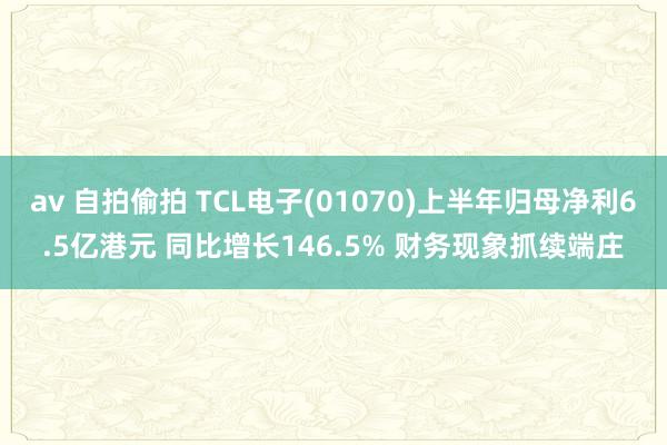 av 自拍偷拍 TCL电子(01070)上半年归母净利6.5亿港元 同比增长146.5% 财务现象抓续端庄